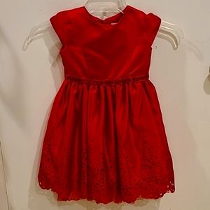 Sweet Heart Rose Girl's Formal Red Dress